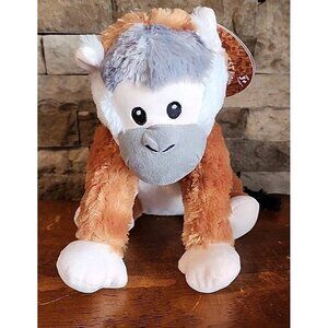 Rainforest Plush Black Capped Squirrel Monkey with Tag